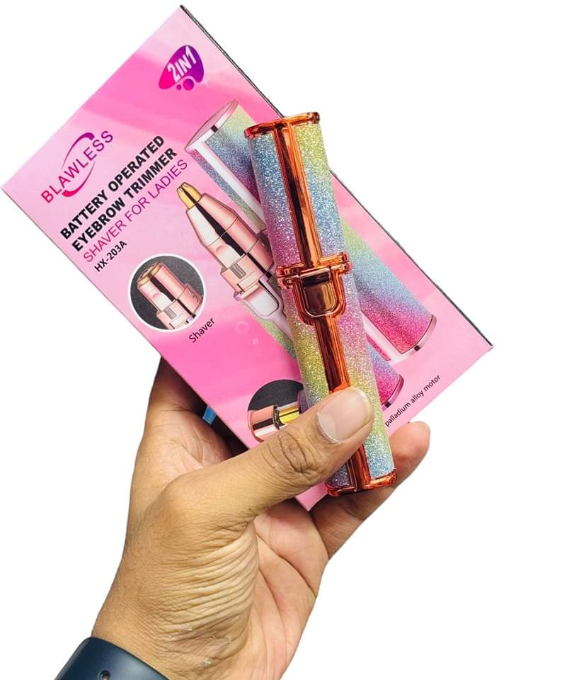 2 In 1 Painless Eyebrow Trimmer for ladies | Battery Operated Eyebrow Trimmer