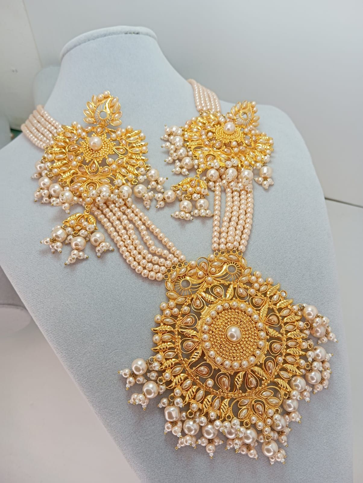 Gold plated Long sitahar for women