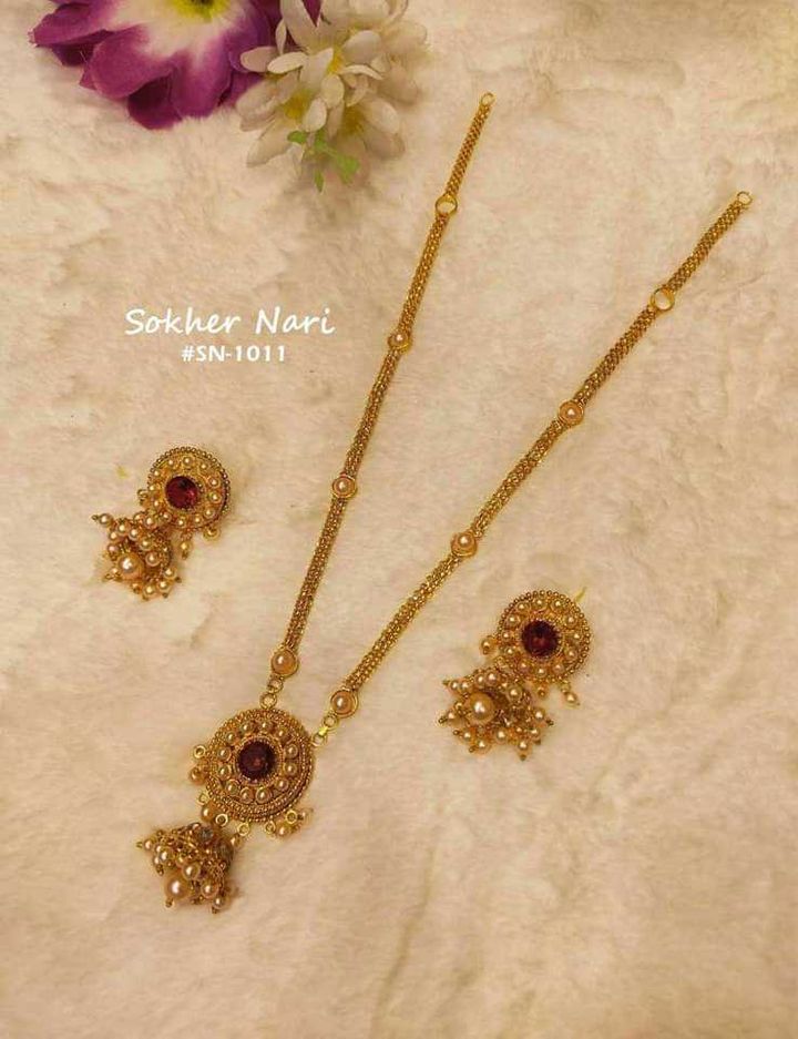Gold Plated Jhumka sitahar