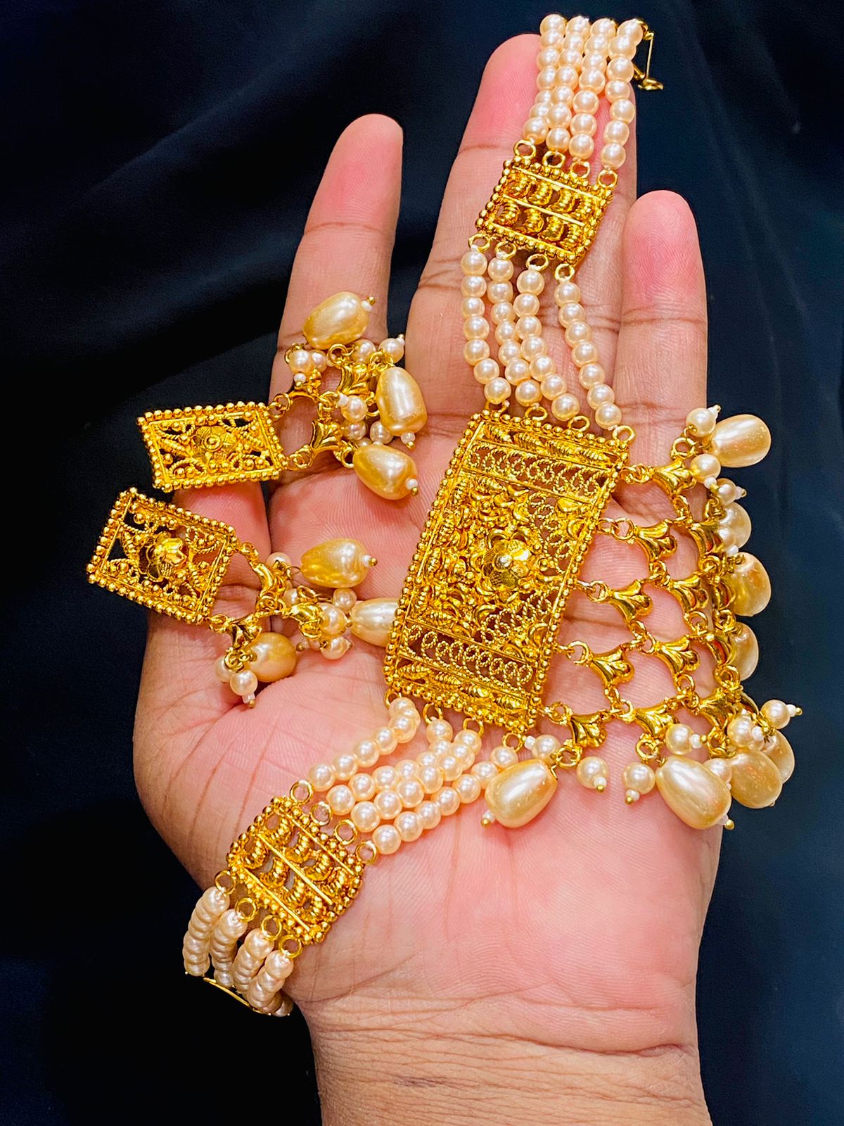 Pearl choker(Gold Plated)