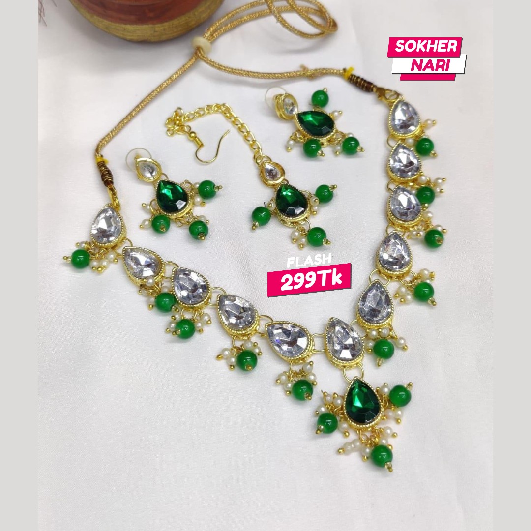 Multi Colored Kundon Choker