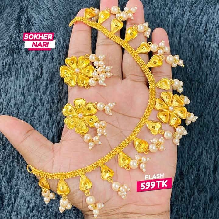 Gold Plated Flower Choker